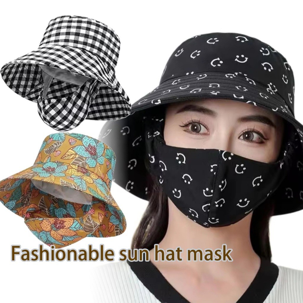 หมวกบักเก็ตปีกกว้าง กันแดด กันฝุ่น กันUV สำหรับทำสวน รูปที่ 5