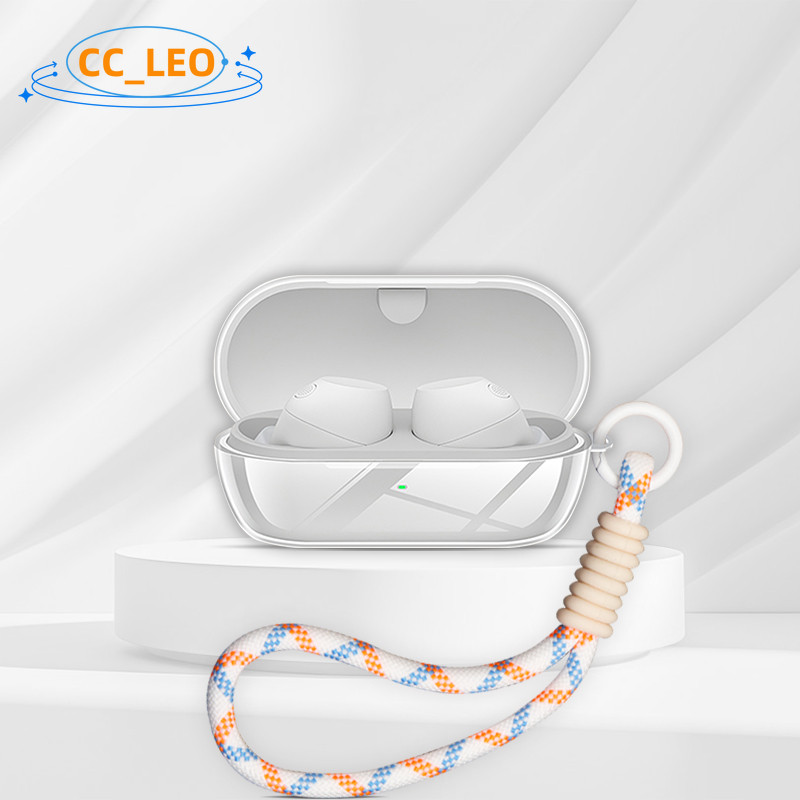 For Sony WF-C710N Case Clear Soft Case Lanyard Pendant Suitable for Sony WF-C710N Shockproof Shell Protective Sleeve - รูปที่ 4