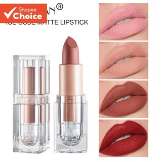 Small Ice Cube Matte Lipstick 12 Colors Lipstick Not Easy to Fade Nude Bean Paste Color Powder Cream Lip Makeup