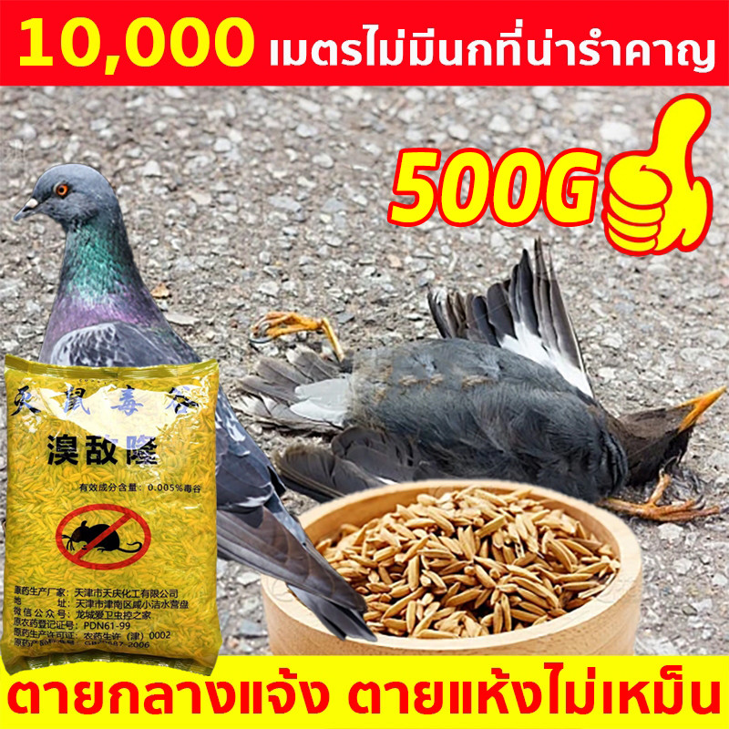 สูตรใหม่ 1000% นำเข้า ยาเบื่อนก ยาเบื่อนกพิราบ ยาฆ่านกพิราบ เหยื่อกำจัดนก กันฝน กันแดด เหยื่อกำจัดนกพิราบ ไล่นกพิราบถา