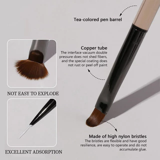 Dual-End เล็บแปรงต่อเล็บเจลเคล็ดลับฝรั่งเศสสําหรับเล็บออกแบบเจล Polish Liner Professional ปากกา