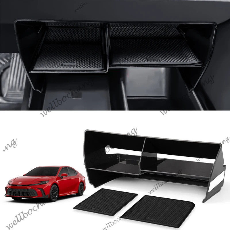 สําหรับ 2025 Toyota Camry (XSE/XLE/SE/LE) คอนโซลกลางถาดรถอุปกรณ์เสริมกลางคอนโซลภายใน Organizer