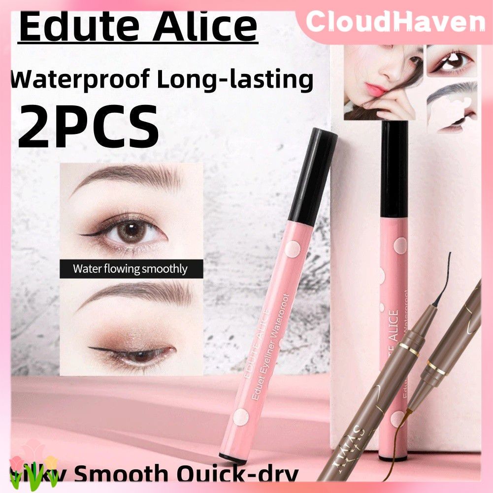 อายไลเนอร์ Edute Alice 2 ชิ้น กันน้ำ ติดทนนาน เนื้อเนียน แห้งเร็ว SVMY Cosmetics CloudHaven
