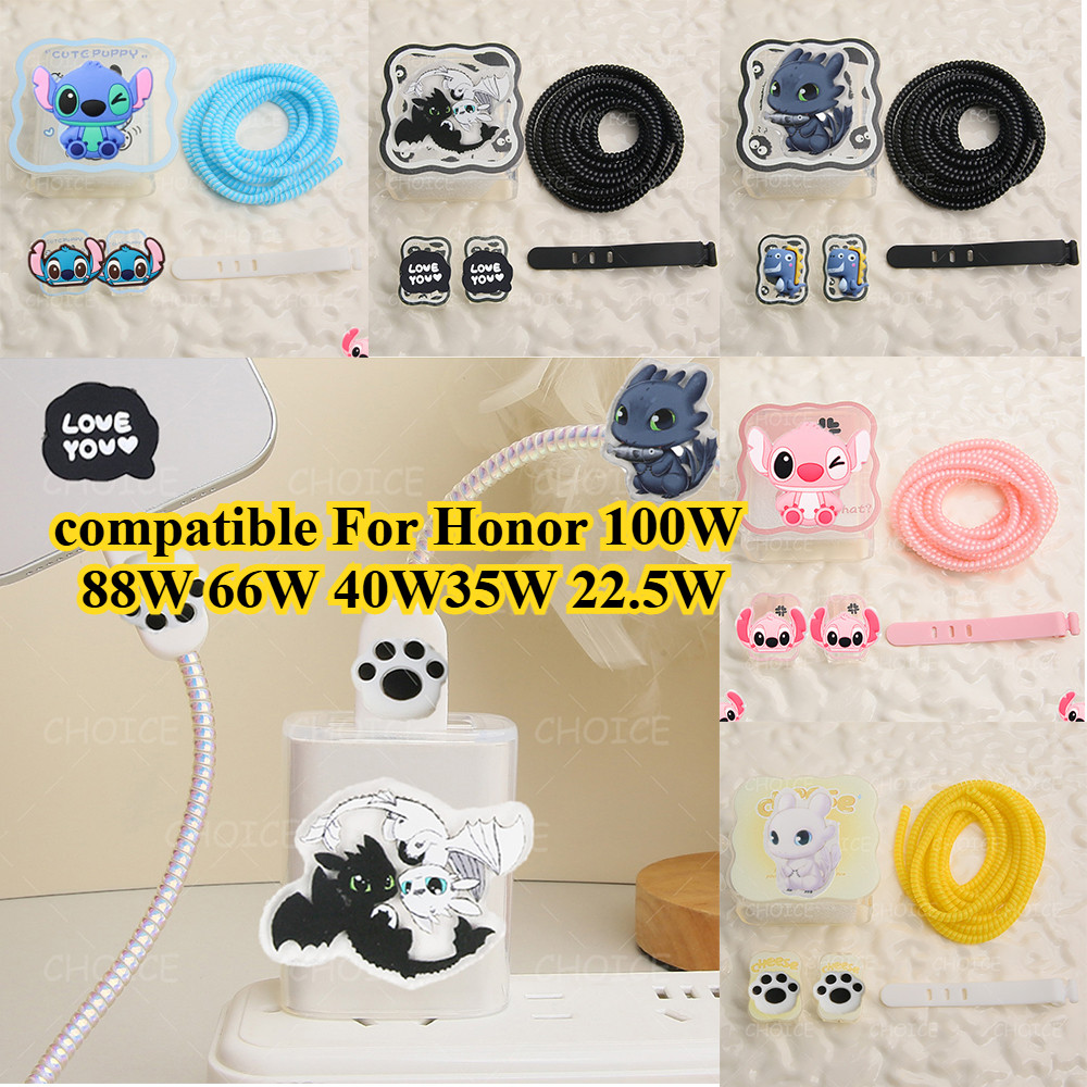 ฝาครอบเครื่องชาร์จมังกรบิน Toothless เข้ากันได้กับ Honor 400 100Pro 100w 80W X9C 66W HN-200330U00/35