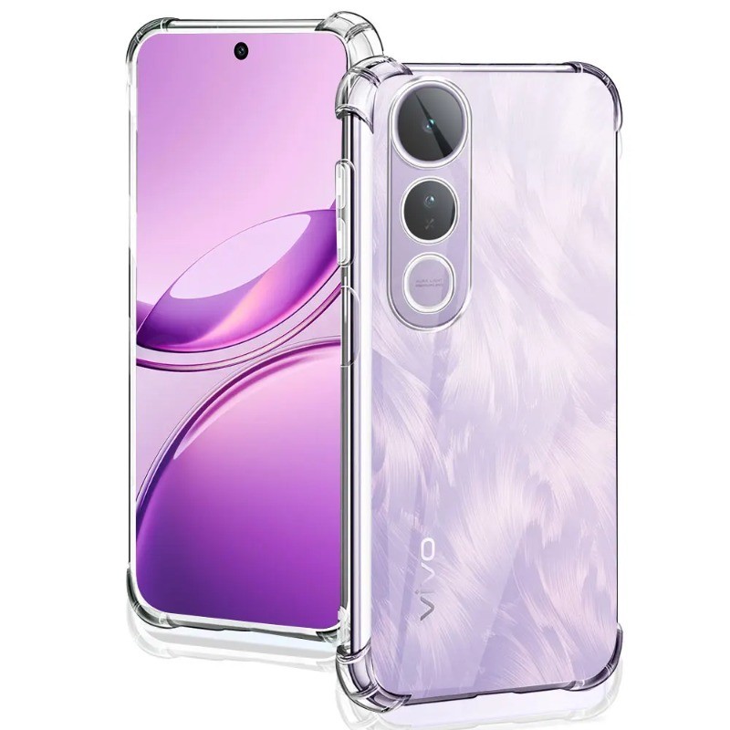 เคสโทรศัพท์สําหรับVivo V50 V40 V60 Lite Pro V50Lite V50E Y21d Y31 Y04 Y05 Y11d Y400 4G 5G 2025 โปร่งใสกันกระแทกปกหลังซิลิโคนนุ่มTPUกันกระแทกเคสโทรศัพท์กันกระแทก