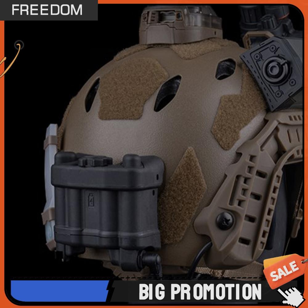 กล่องแบตเตอรี่ระบบกักขังหมวกกันน็อคแบบปรับได้ NVG กระเป๋าแบตเตอรี่สําหรับ AN/PVS31