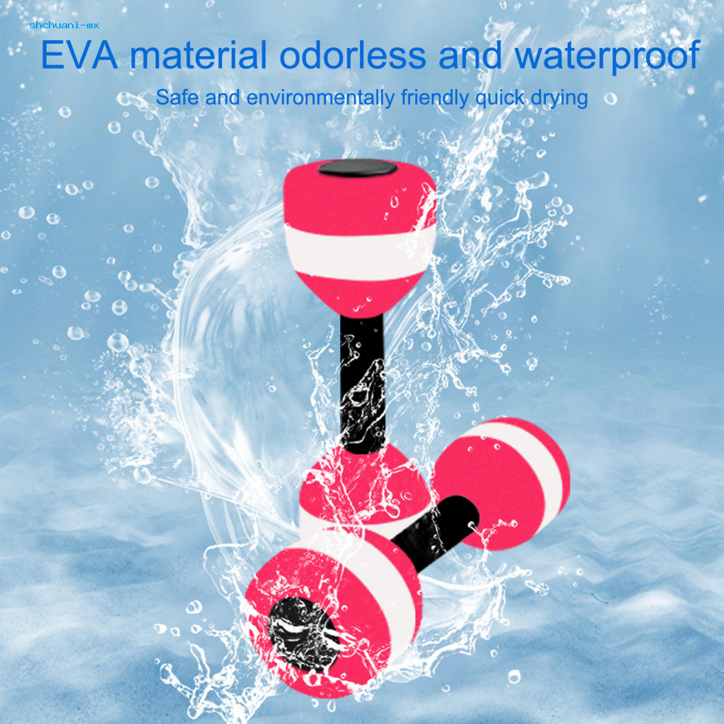 Shchuani Water Sports Dumbbells Floatation Pool Dumbbells แบบพกพา Aquatic Foam Dumbbells สําหรับกีฬา