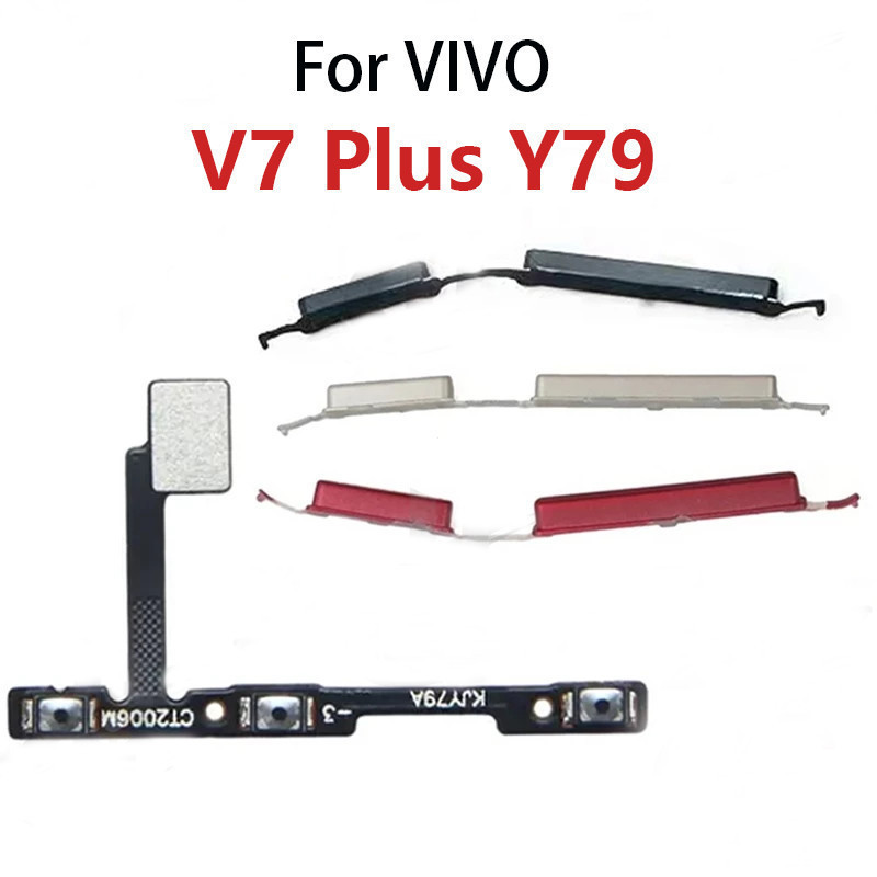 สําหรับ VIVO V7 Plus Y79 ปุ่มเปิดปิดปุ่มสวิทช์ด้านข้าง Volume Up Down ปุ่มด้านข้าง Key Flex Cable