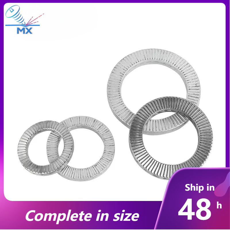 304 สแตนเลส Double Stack เครื่องซักผ้าล็อคตัวเอง M3-M42 (XM-PH)