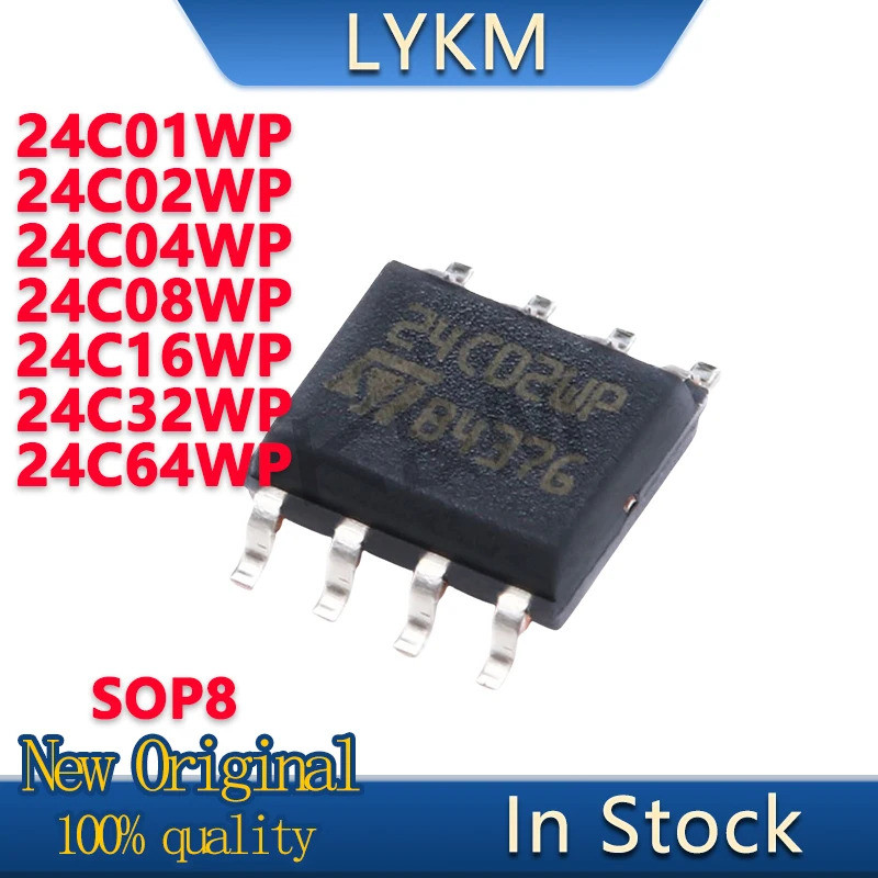 1-5PCS 24C01WP 24C02WP 24C04WP 24C08WP 24C16WP 24C32WP 24C64WP M24C01 M24C02 M24C04 M24C08 M16C16C16C24C16M24C64C16C16C24C16C16MC24C24C16C16C16MC64M