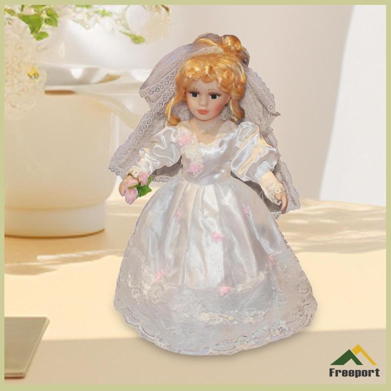 [Szgqmyyx1] Porcelain Doll Miniature Collection 15.75 นิ้วความสูง Victorian Ceramic Doll