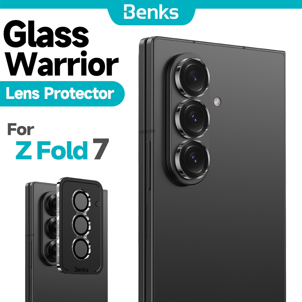 [Benks Official] Benks GlassWarrior ตัวป้องกันเลนส์สําหรับ Samsung Z Fold 7 0.3 มม.HD โปร่งใสทําความสะอาดกระจกเข้าโค้ง