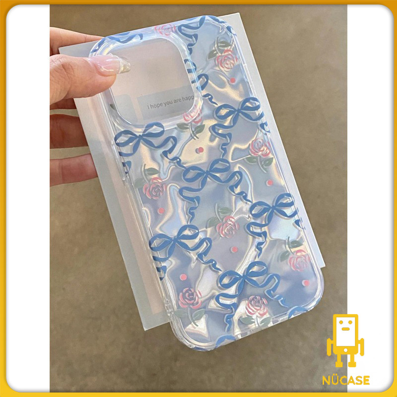 เคส Senior Bow-knot Waves เข้ากันได้กับ IPhone 7 Plus XR 13 12 11 15 14 Pro Max 15 6 8 14 6s Plus 15 Pro XS Max X SE