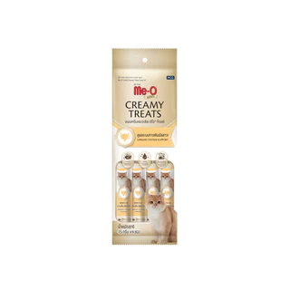 ขนมแมวเลีย Me-O Gold Creamy Treats ขนมแมว สูตรพิเศษ ยิ่งเลียลิ่งดูแล 15g x 4 ซอง