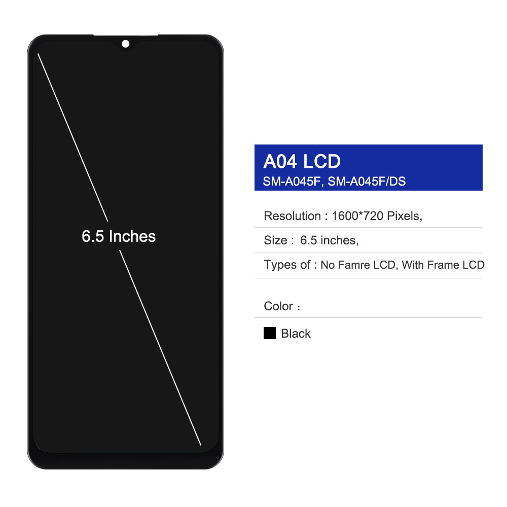 LCD สําหรับ Samsung Galaxy A04 LCD A045 A045M A045F A045F/DS จอแสดงผล + แผงสัมผัส Digitizer RTHO