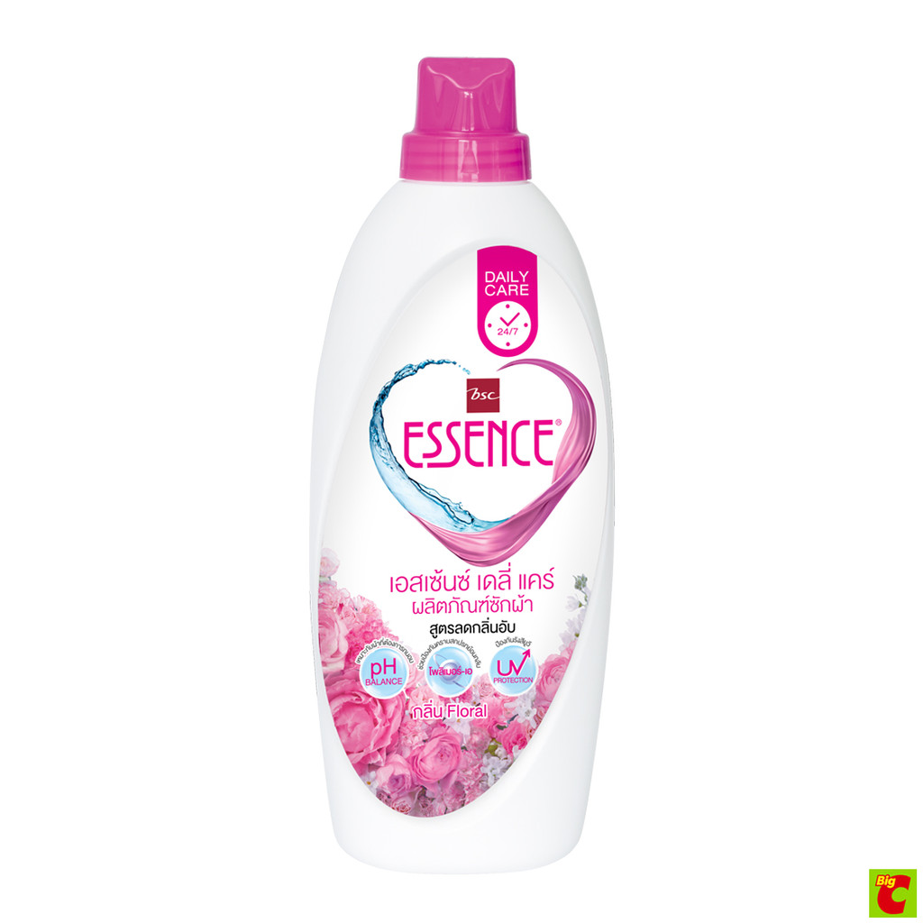 เอสเซ้นซ์ น้ำยาซักผ้า กลิ่นฟลอรัล สีชมพู ขนาด 900 มล.