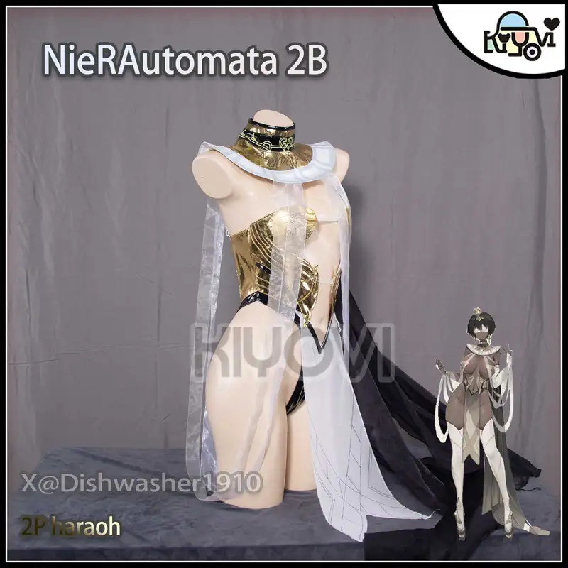 QY Game NieR: Automata 2B Cosplay Costume Egyptian Pharaoh Doujin Sexy Cosplay Women Clothing Middle