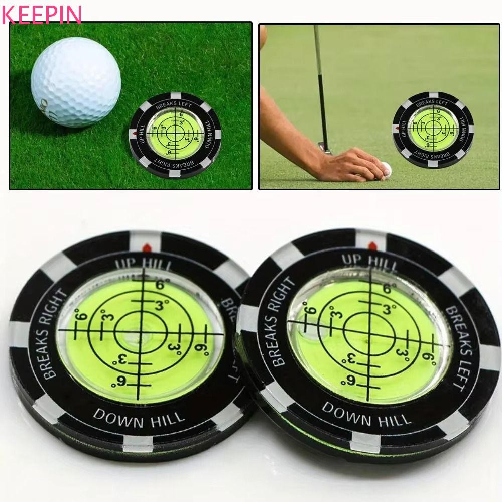 KEEPIN เลเวเลอร์สำหรับกอล์ฟ แบบใสและโปร่งแสง ตัววัดลาดเอียงพร้อมมาร์กบอลPutting การออกแบบอเนกประสงค์และมีความแม่นยำสูง เป็นของขวัญที่เหมาะสำหรับนักกอล์ฟ
