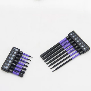 7 ชิ้น ชุดดอกไขควงหกเหลี่ยม S2 H1.5-H6 หัว 1/4" ยาว แม่เหล็กแรง ป้องกันลื่น สำหรับสว่านไฟฟ้า ไขควงไฟฟ้า และประแจลม