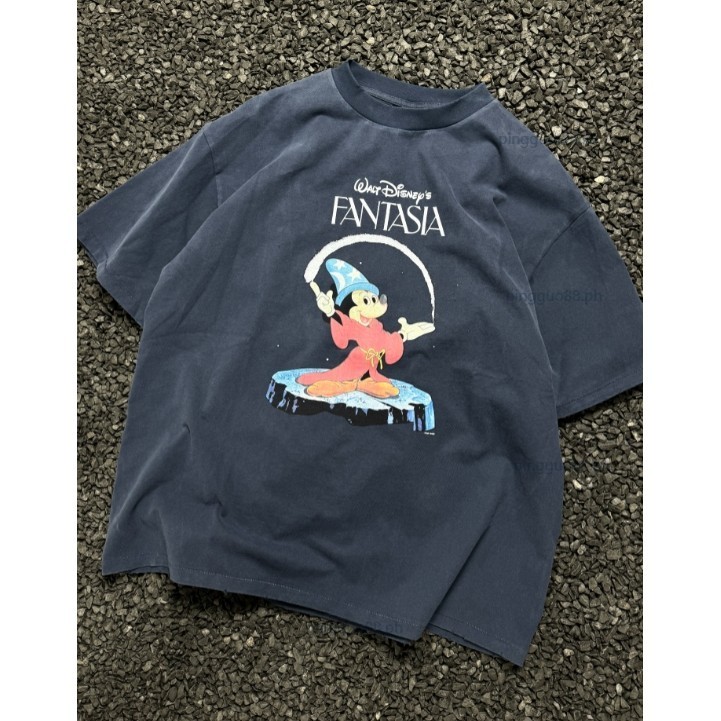 Magic Mickey Retro Shirt สีทอร์ต พร้อมสวมใส่ แขนสั้น ซักแล้ว