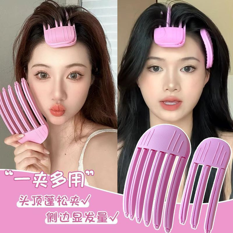 หวีผมและคลิปยึดผมสำหรับให้ทรงหัวดูพองฟูอย่างธรรมชาติ