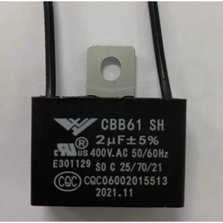 KOVEX คาปาซิเตอร์ พัดลม​ มีสายไฟ ตัวเก็บประจุ Capacitor คอนเดนเซอร์พัดลม RM CBB61 1.2uF/1.5uF/1.8/2.0/2.5uF อะไหล่พัดลม