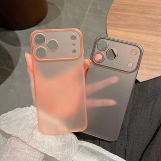 เคสโทรศัพท์ Frosted บางเฉียบสําหรับ iPhone 17 Air 17 Pro Max สีทึบเรียบง่าย PP ป้องกันลายนิ้วมือป้องกันปกหลัง Funda