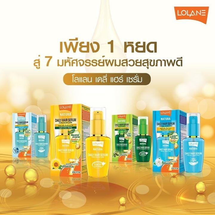 Lolane Natura Daily Hair Serum Magic In One for Dry & Damaged Hair / Color Care โลแลน เนทูร่า เดลี่ แฮร์ เซรั่ม 20ml. - รูปที่ 3