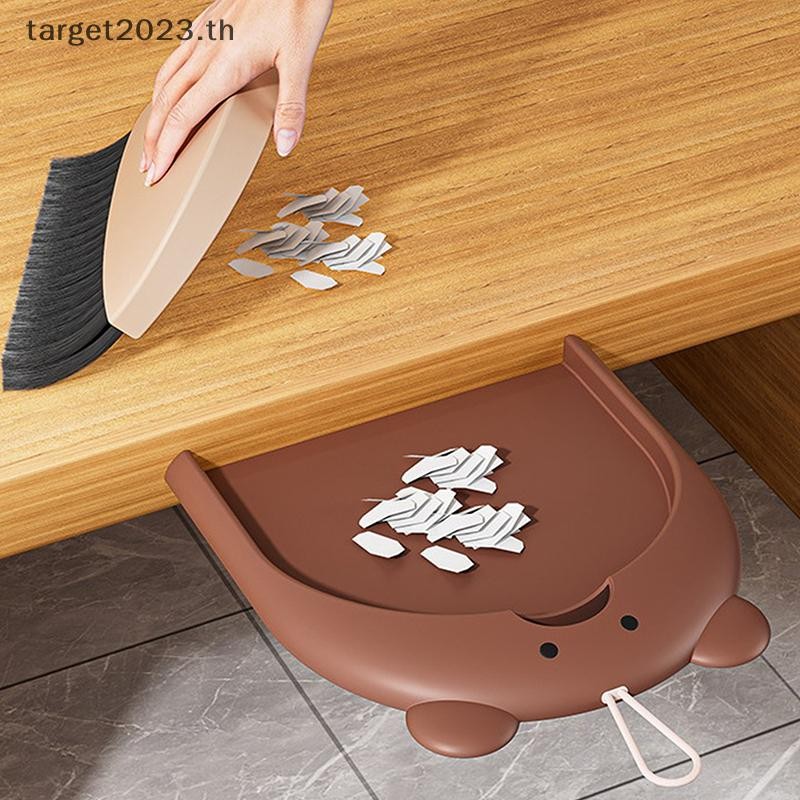 [ARG] 2 ชิ้น/เซ็ตที่ตักขยะขนาดเล็กชุดการ์ตูนหมีในครัวเรือนเดสก์ท็อปขยะพลั่วที่ตักขยะสําหรับทําความสะอาดในครัวเรือน [TH] - รูปที่ 2