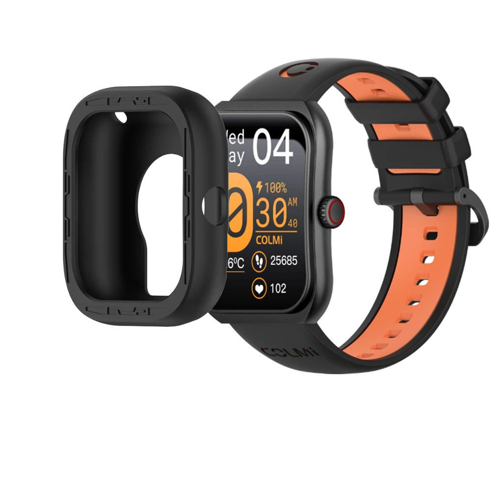 COLMI P86 เคสซิลิโคนฟิล์มป้องกันแบบนุ่มสําหรับ COLMI P86 Smart Watch Casing 3D Screen Protector Smar