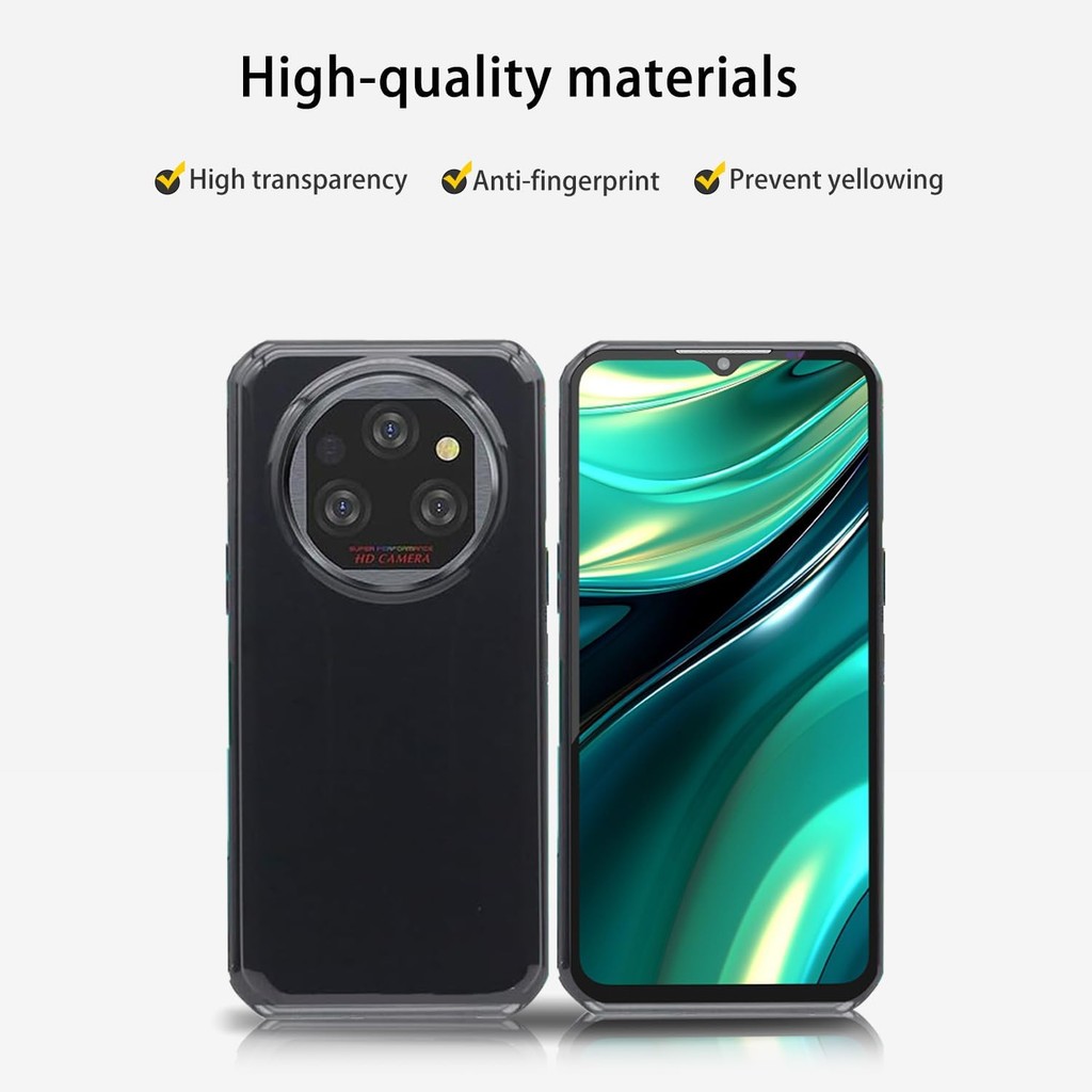 เคสสําหรับ OUKITEL WP39 PRO, เคสป้องกัน TPU, ฟังก์ชั่นขาตั้ง, ตัวยึดแบบปรับได้, ป้องกันการตก, กันกระ