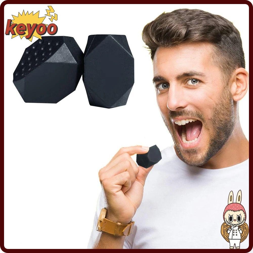 KEYOOL Jaw Exerciser, Facial Chew กัดกล้ามเนื้อ Anti-stress Redefine Jawline Trainer, 40/50/60Lbs แบ