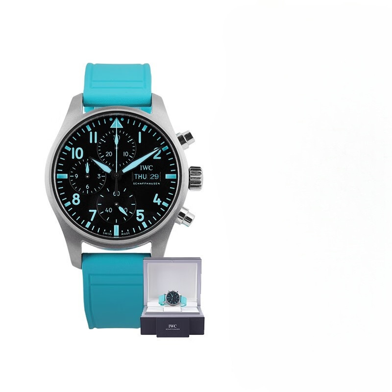 IWC IWC Pilot Chronograph IW388108 นาฬิกาข้อมือผู้ชายกลไกอัตโนมัติสองสาย