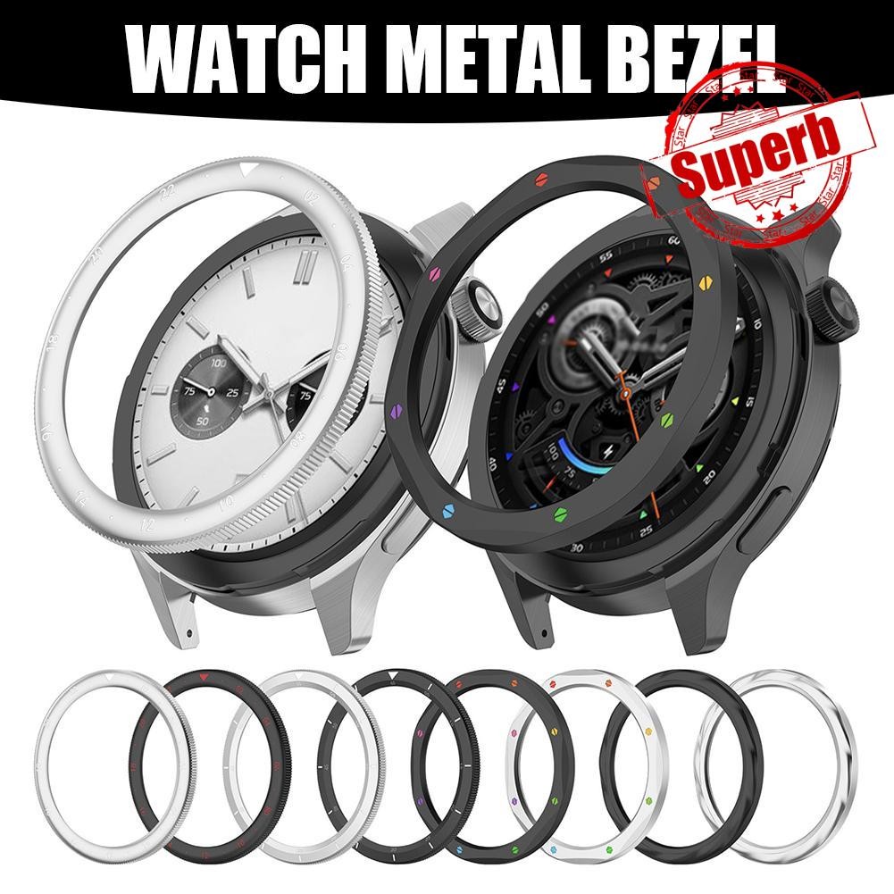 โลหะ BEZEL แหวนสําหรับนาฬิกา Xiaomi S4 S3 Protector พร้อมฟิล์มนาฬิกาสําหรับนาฬิกา BEZEL D9y2