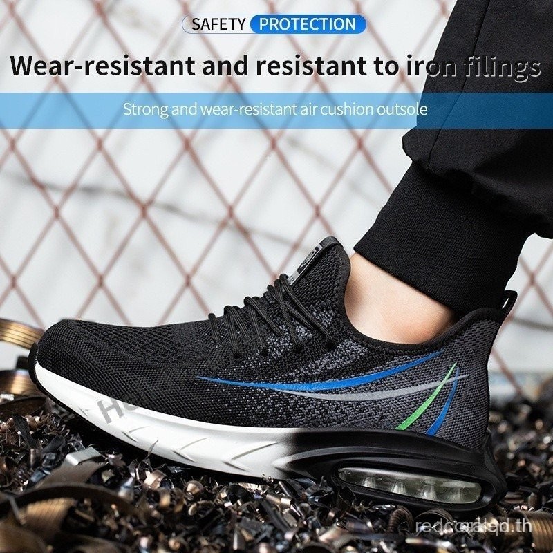 New Men's and Women's Safety Shoes Lightweight Work Safety Summer Breathable Ultra-light Odor-resist