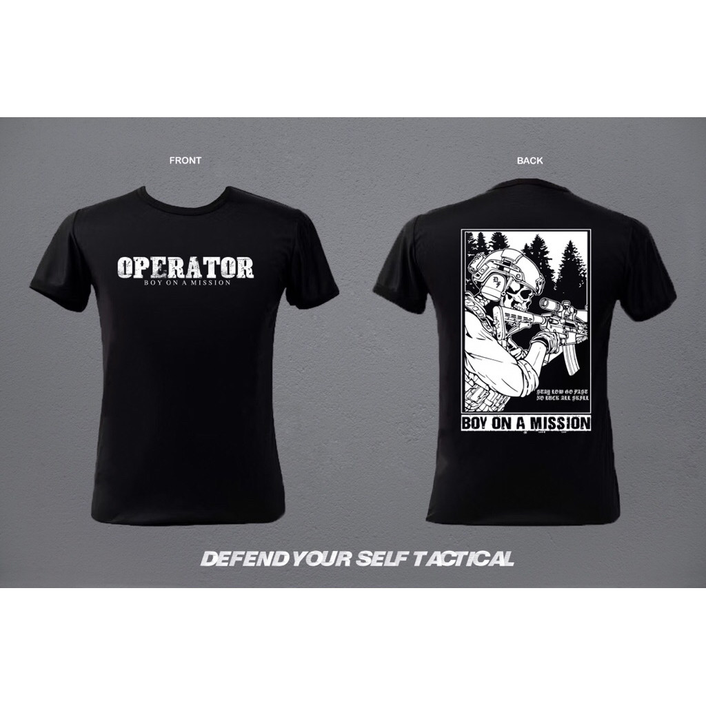 เสื้อยืด Tactical (BOY ON MISSION)Cotton 100%  [S-5XL]