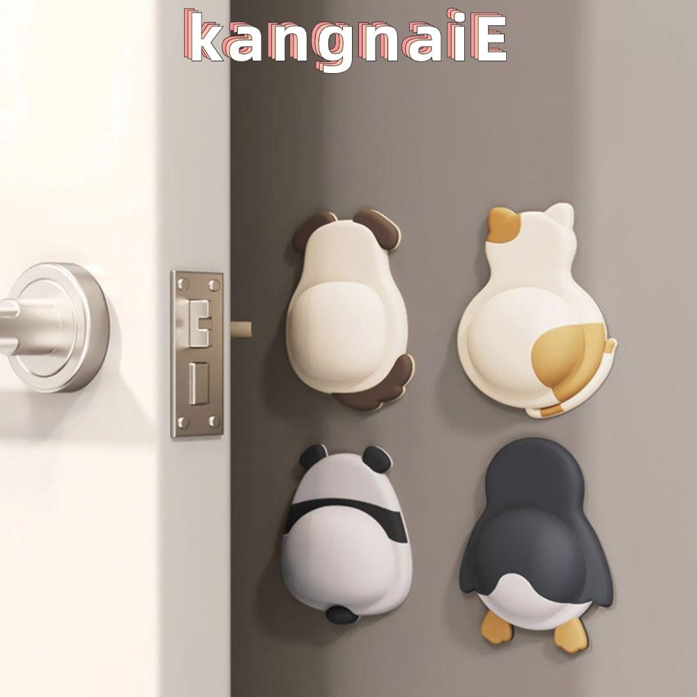 KANGNAI 1/2 ชิ้นกันชนประตู, การออกแบบปิดเสียง Self กาวแผ่นป้องกันการชนกัน, กันกระแทกกันลื่นยางนุ่มสติกเกอร์ป้องกันผนัง