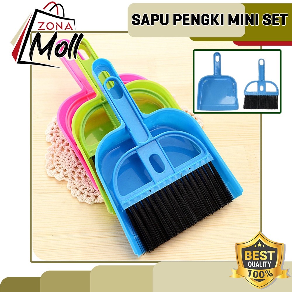 ซื้อ 1 ฟรี 2 DUSTPAN BROOM AND MINI DUMP SET MINI DUSPAN BROOM PLUS DUSTPAN EASY TO CARRY MULTIPURPO