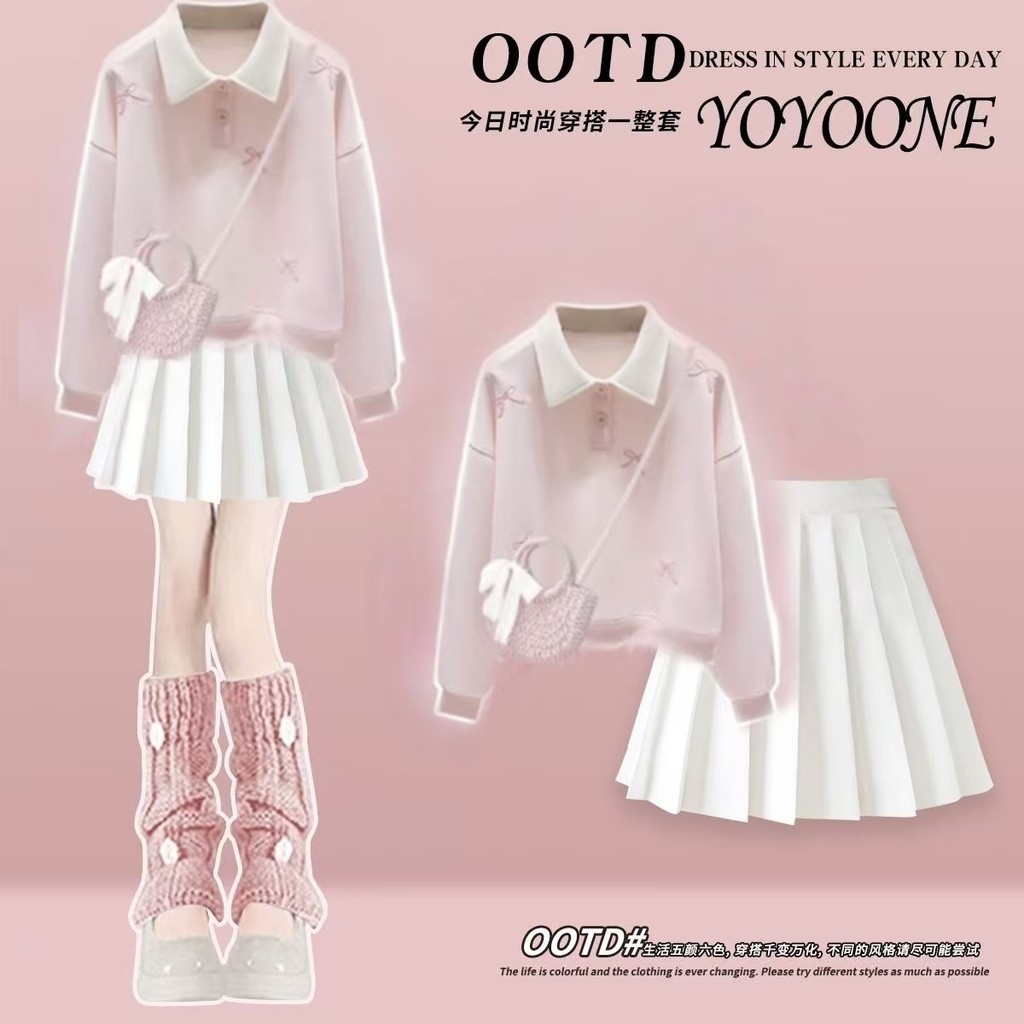 [อ่าน คลังสินค้า] 3-14 ปีชุดเด็กผู้หญิงเสื้อผ้าเด็กชุดเสื้อกันหนาวหมวกเด็กผู้หญิง 2025 ฤดูใบไม้ผลิและฤดูใบไม้ร่วงใหม่เด็กกระโปรงสั้นสาวหวานฤดูใบไม้ร่วงสองช - รูปที่ 6