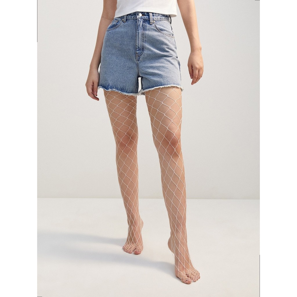 [Pomelo] ถุงน่องตาข่าย รุ่น Oversized Fishnet Tights Stockings / Oversized Fishnet Tights Stockings