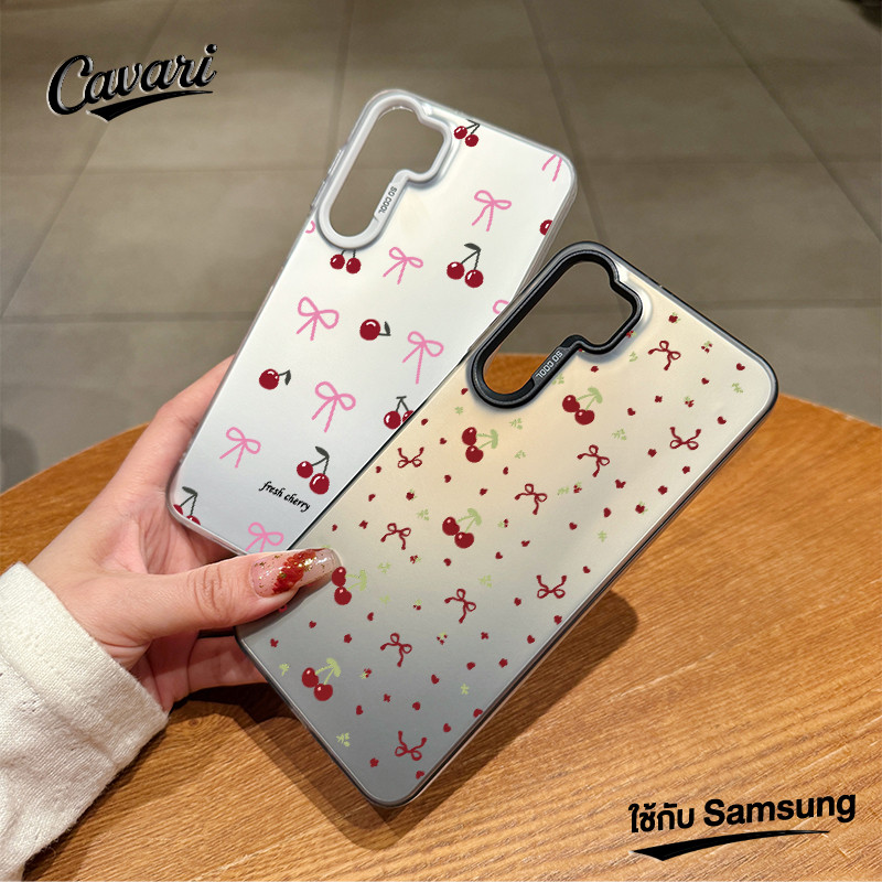 เคสโทรศัพท์ Samsung Galaxy A15 A54 A53 A52 A34 A50 A05 A05s A12 A13 A14 A23 A04 A03s A51 A21s A11 เชอรีหวานชมพู โทรศัพท์