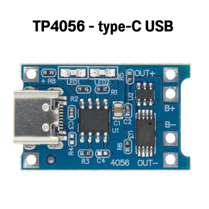 TP4056 5V 1A Lithium Battery Charger with Protection