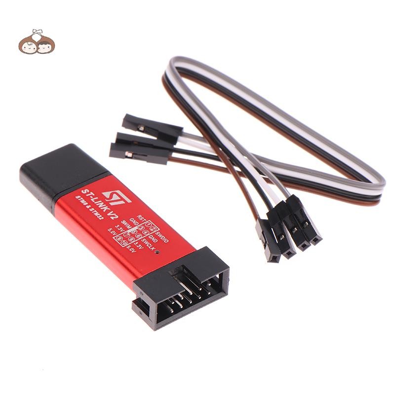 BEF ST LINK Stlink ST-Link V2 Mini STM8 STM32 จําลองดาวน์โหลดโปรแกรมเมอร์การเขียนโปรแกรมพร้อมฝาครอบ 