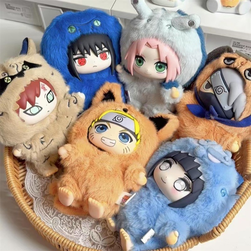 Hot Naruto Itachi Sasuke Kakashi Gaara Series รูปอินเทรนด์ของเล่น Naruto Plush กระเป๋าจี้คอลเลกชันขอ