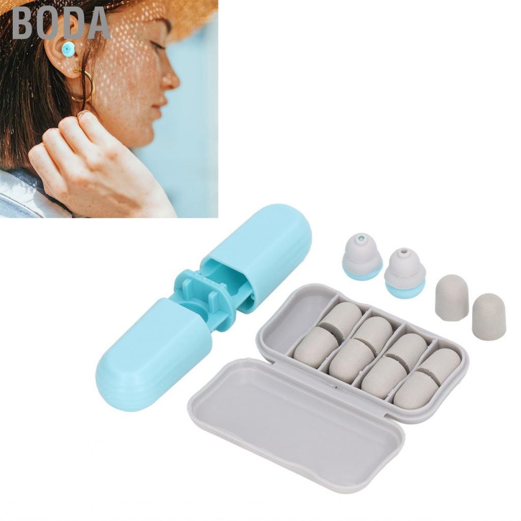 Boda Boda-th loop earplugs เสียงลดเสียงรบกวนโฟมที่ใช้กันได้ที่หูกันสามารถนำกลับมาใช้ใหม่ได้การยกเลิก