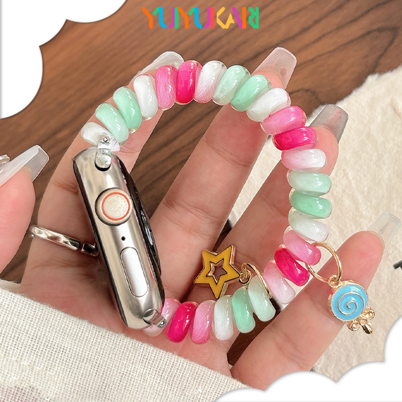 สายรัดยืดหยุ่น TPU สำหรับ for Smartwatch Apple Watch Ultra/SE 3 2 IWatch Series 11 10 9 8 7 6 5  49 42 40 44 46 38 45 มม