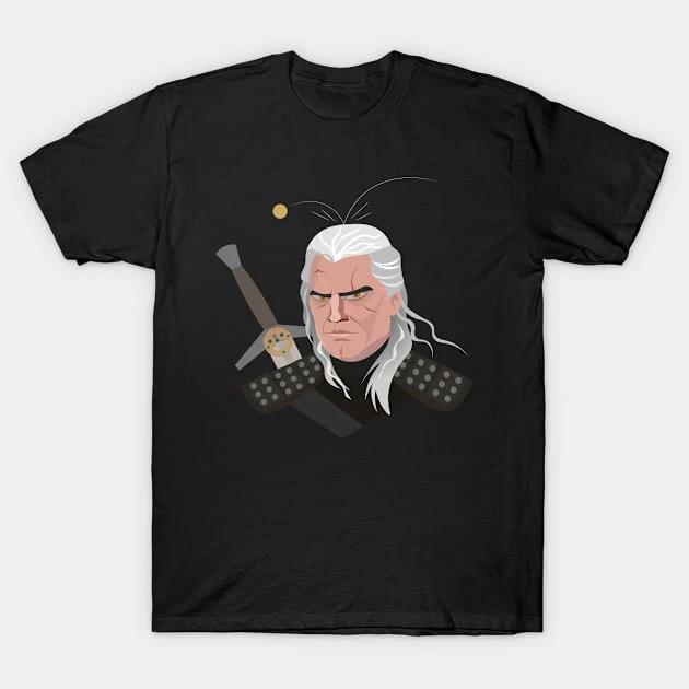 เสื้อยืด Vintage Toss A Coin Witcher Cotton 100%