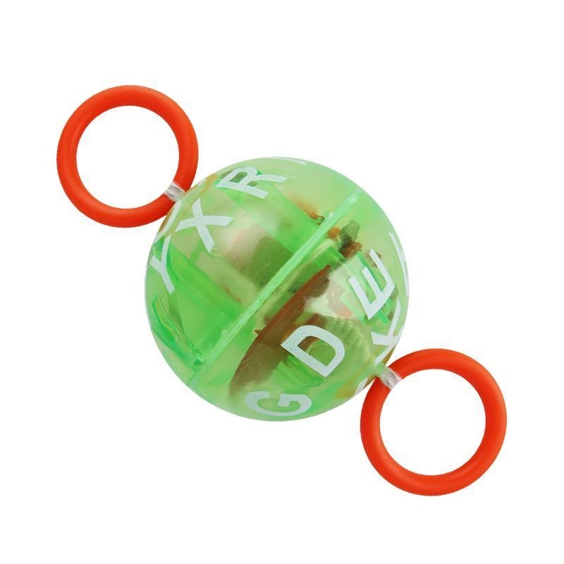 Luminous Pull Line Flywheel Luminous Gyro Pull Whistle Ball Night Market Stall Luminous ของเล่นเด็ก 