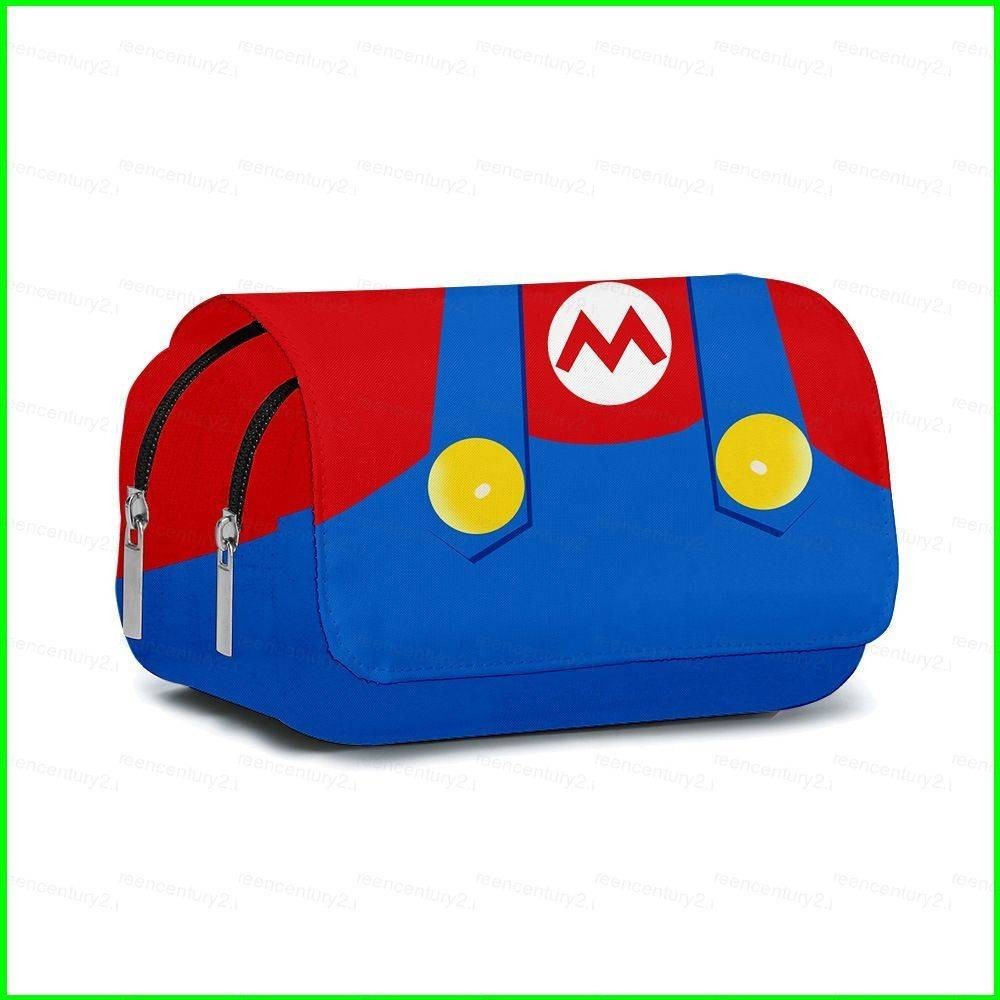 Gy Super Mario Bros อะนิเมะดินสอเครื่องเขียนกระเป๋าซิป 3D ปากกากระเป๋าเก็บการ์ตูนนักเรียนอุปกรณ์การเรียน