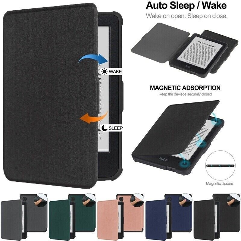 สําหรับ Kobo Clara Libra Colour/ Kobo Clara BW แท็บเล็ตสมาร์ทกรณีแม่เหล็กหนังฝาครอบ